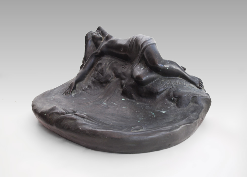 CRINQUE BRONZE NOUVEAU RECLINING 1469e8