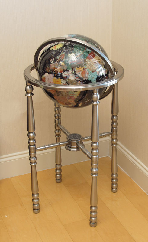 FLOOR STANDING SPECIMEN GLOBE: Multi