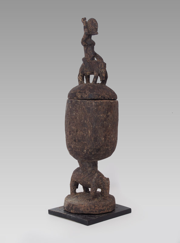 AFRICAN MALI DOGON HORSE POT 31''