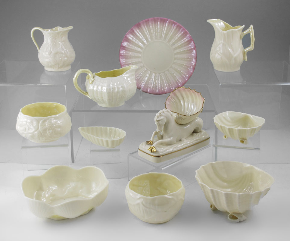 11 PIECE COLLECTION OF BELLEEK 146a44