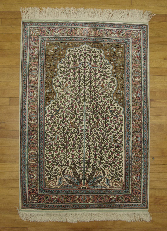 MODERN PERSIAN HAND KNOTTED SILK