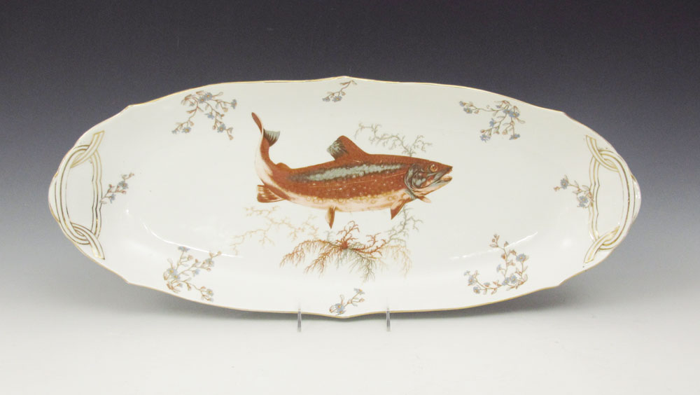 FRENCH LIMOGES FISH PLATTER: Bawo