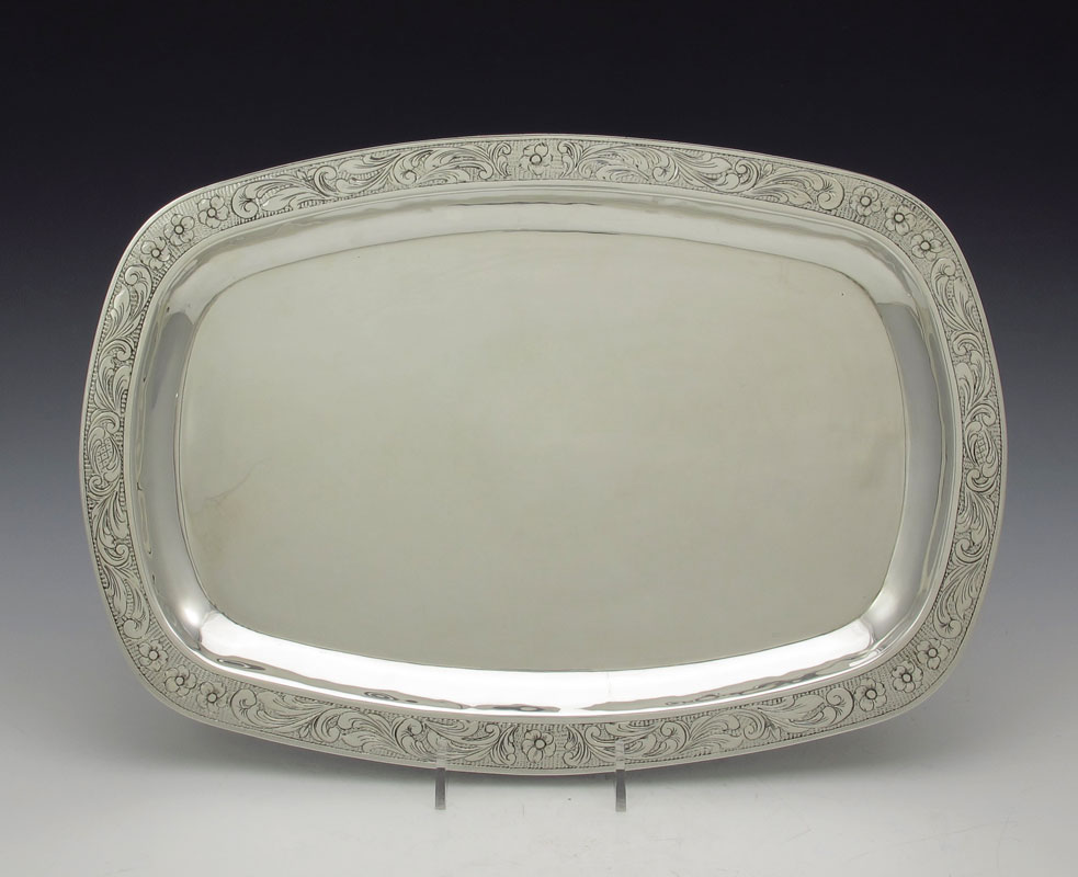 AVENEGAS COLUMBIAN 900 SILVER TRAY  146ba6