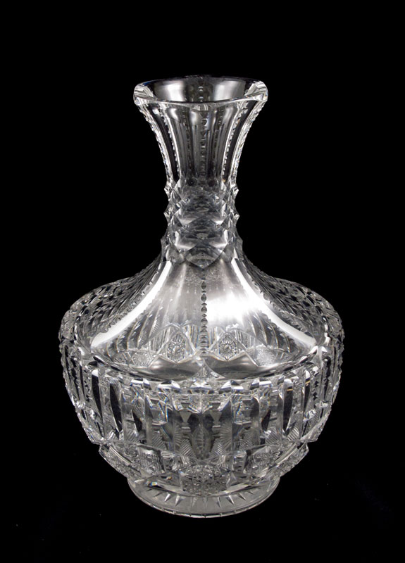 SIGNED LIBBEY CUT GLASS CARAFE  146ba0