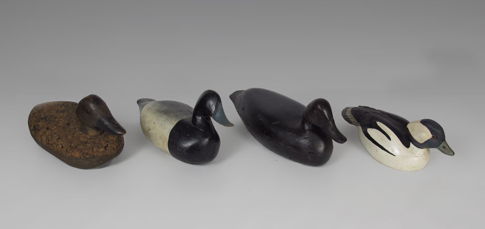 COLLECTION OF 4 WORKING DUCK DECOYS: