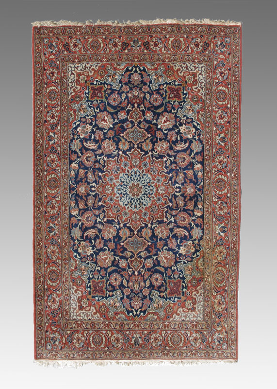 PERSIAN HAND KNOTTED WOOL RUG 4'