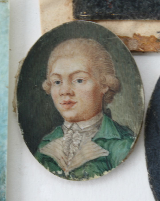 18TH CENTURY WATERCOLOR ON IVORY 146bf9