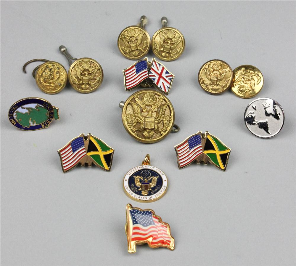 GROUP OF STATE DEPARTMENT BLAZER BUTTONS