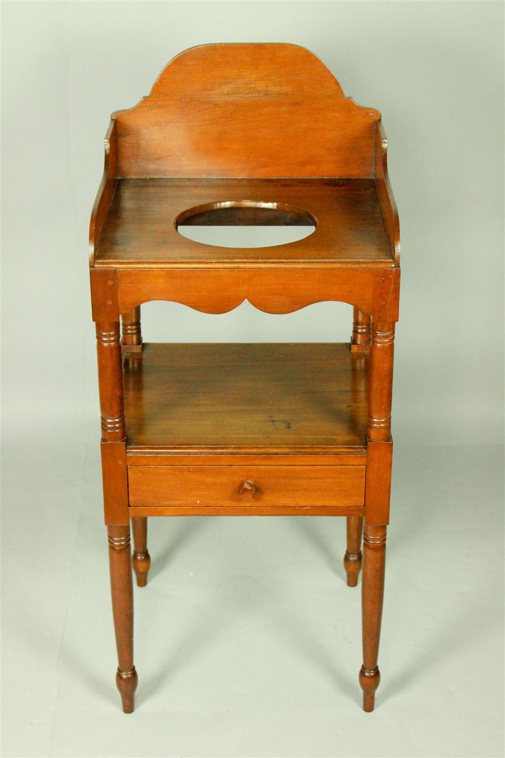 LATE SHERATON CHERRYWOOD WASHSTAND