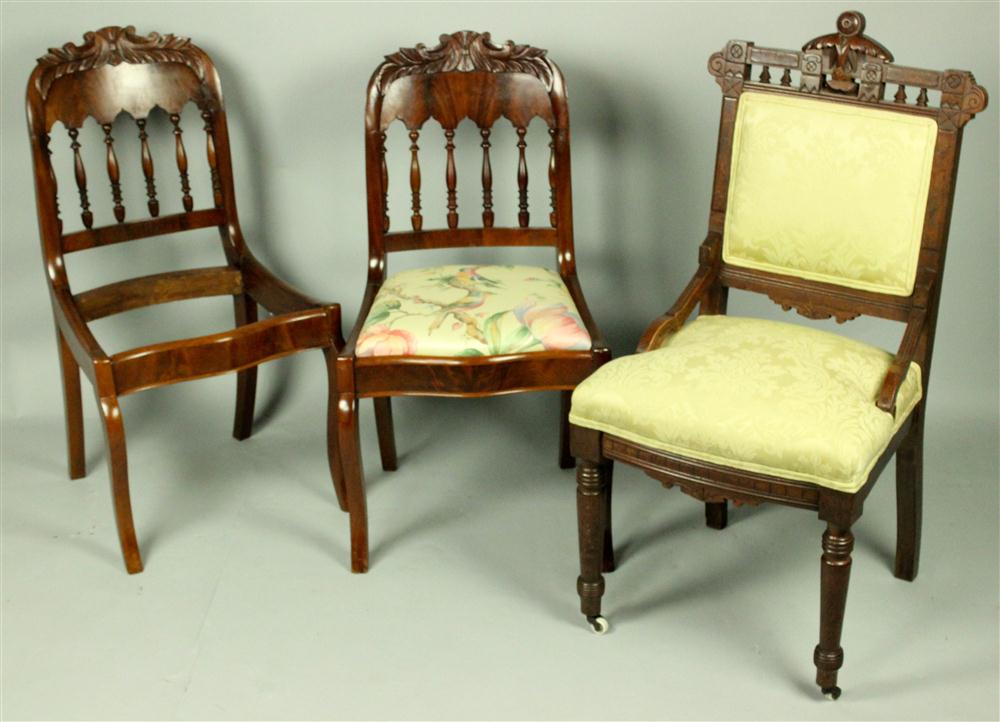 GROUP OF THREE CHAIRS including 146d02