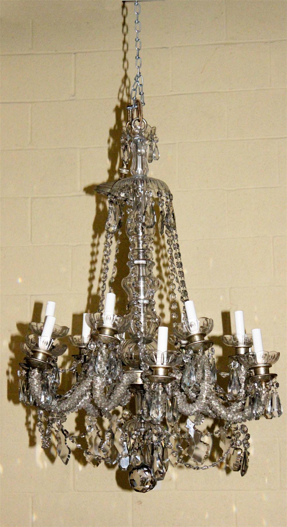 CONTINENTAL CRYSTAL CHANDELIER With