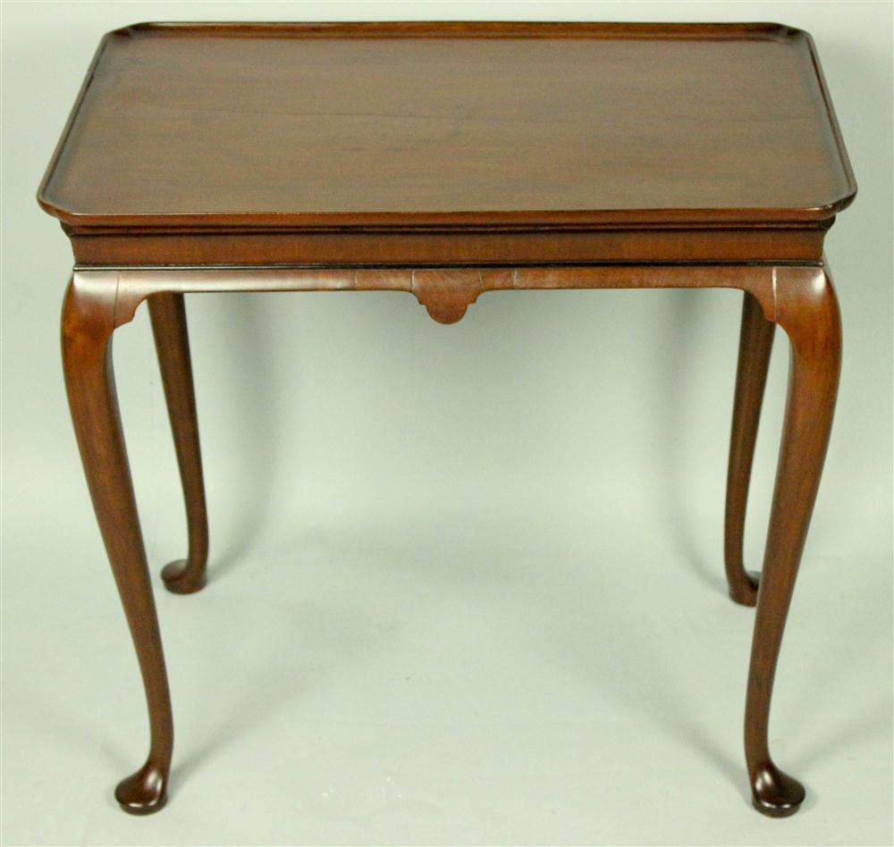 QUEEN ANNE MAHOGANY TEA TABLE 18th 146d31