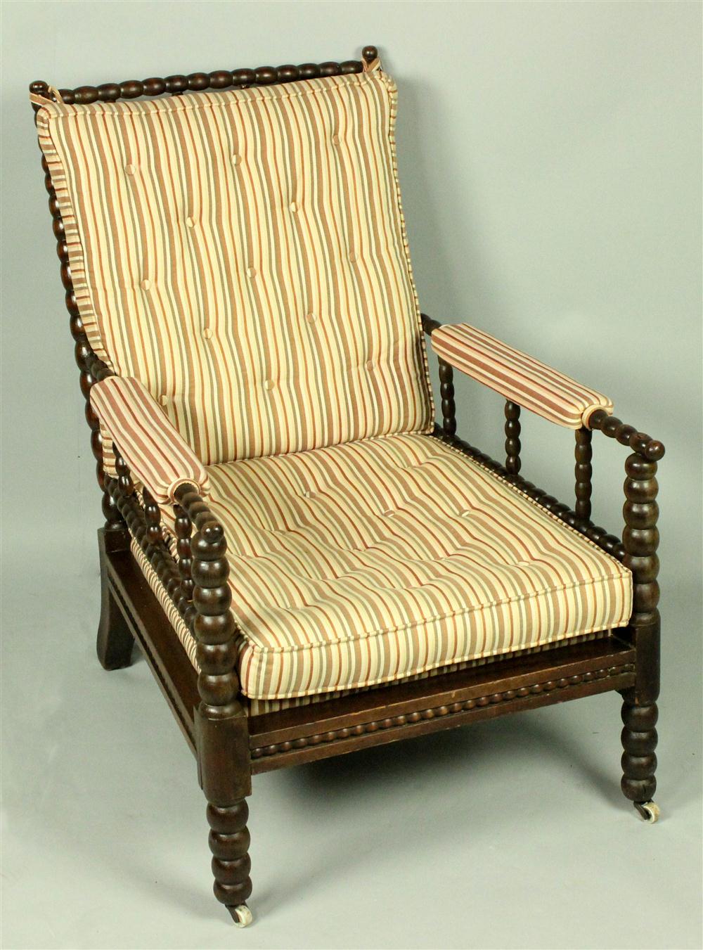 VICTORIAN SPOOL CARVED ARMCHAIR 146d3c