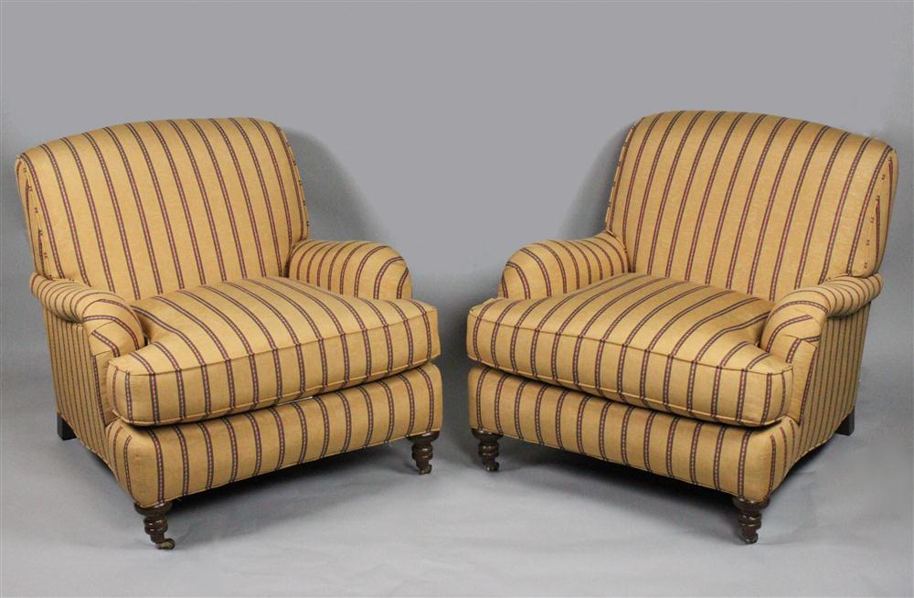 PAIR OF YELLOW STRIPED LEE CLUB