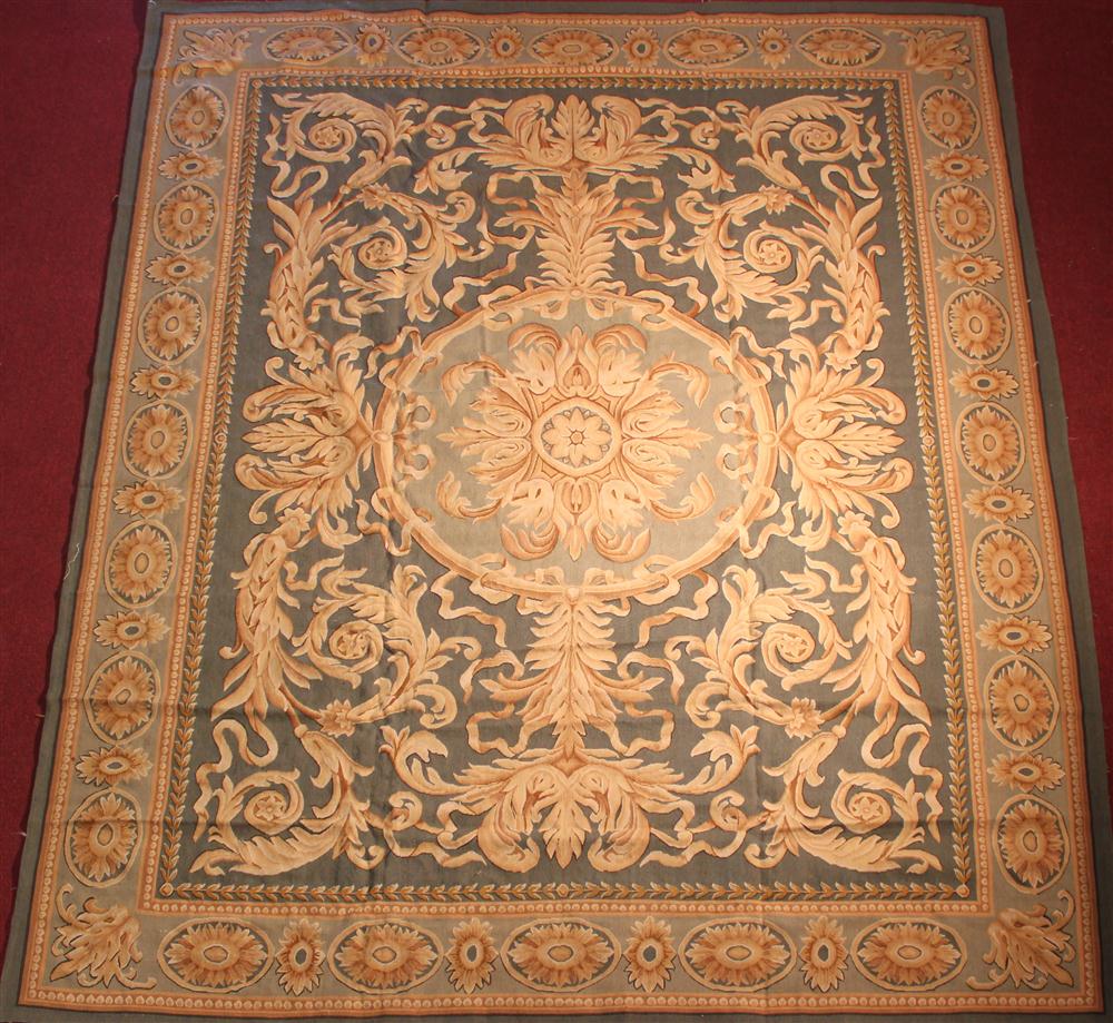 NEW AUBUSSON RUG approx 12 x 146e10