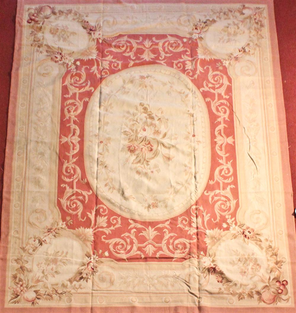 CHINESE AUBUSSON RUG approx 12  146e30