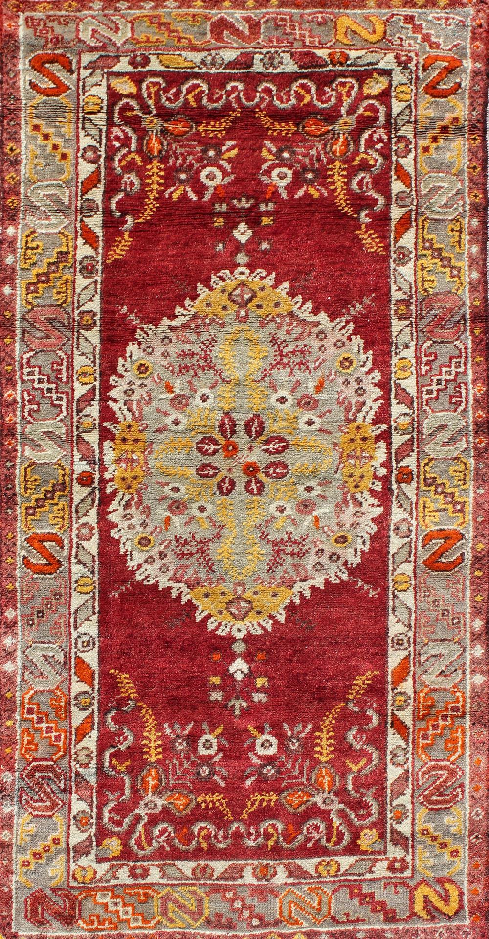 TURKISH OUSHAK WOOL RUG approx  146e6b