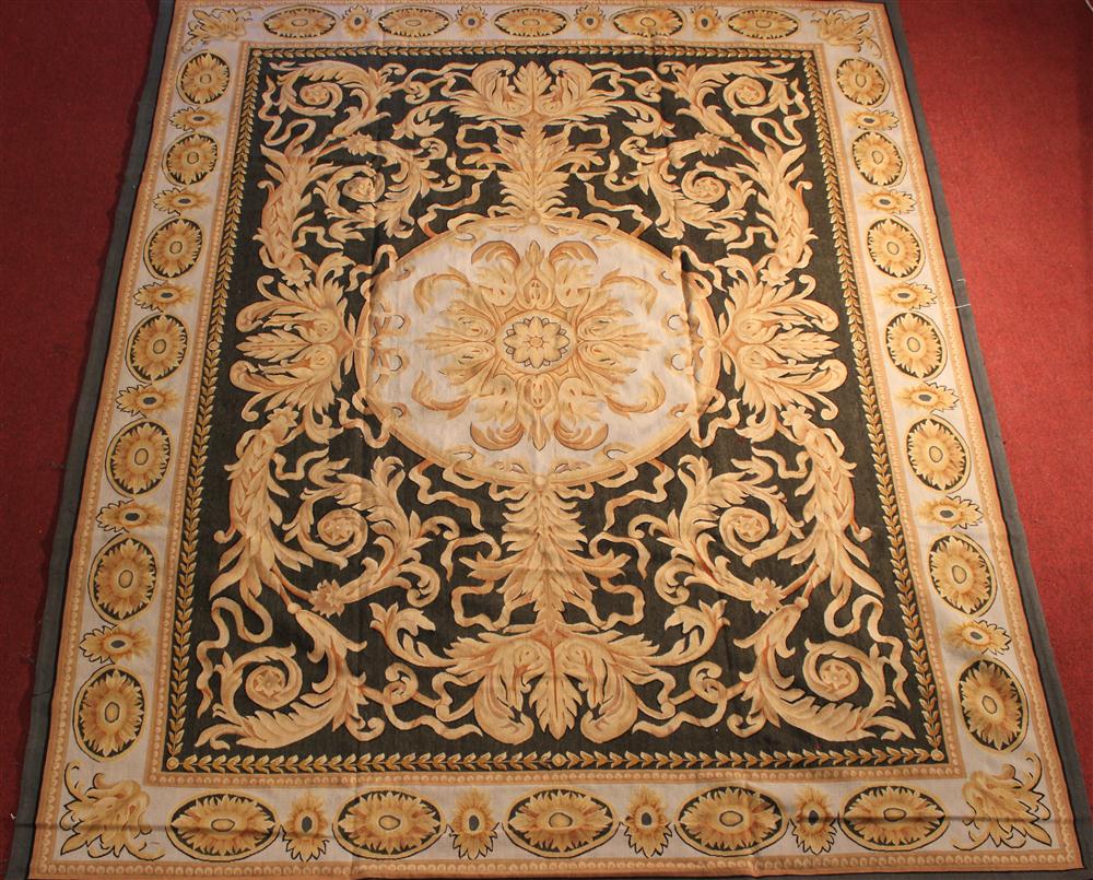 NEW AUBUSSON RUG approx 12 x 146e78