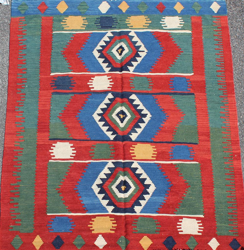 NEW KELIM RUG approx. 6'9'' x 5'3'';