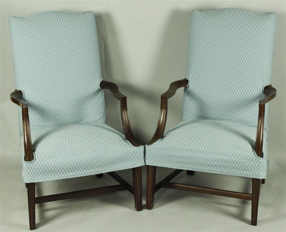 PAIR GEORGIAN STYLE MAHOGANY LOLLING 146f07