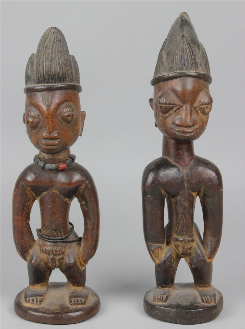 YORUBA NIGERIAN CARVED TWIN FIGURES