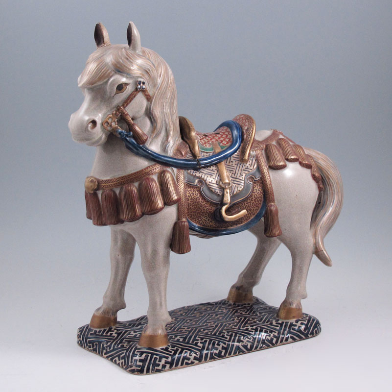 EARLY CERAMIC SHINME HORSE SCULPTURE  146fd7