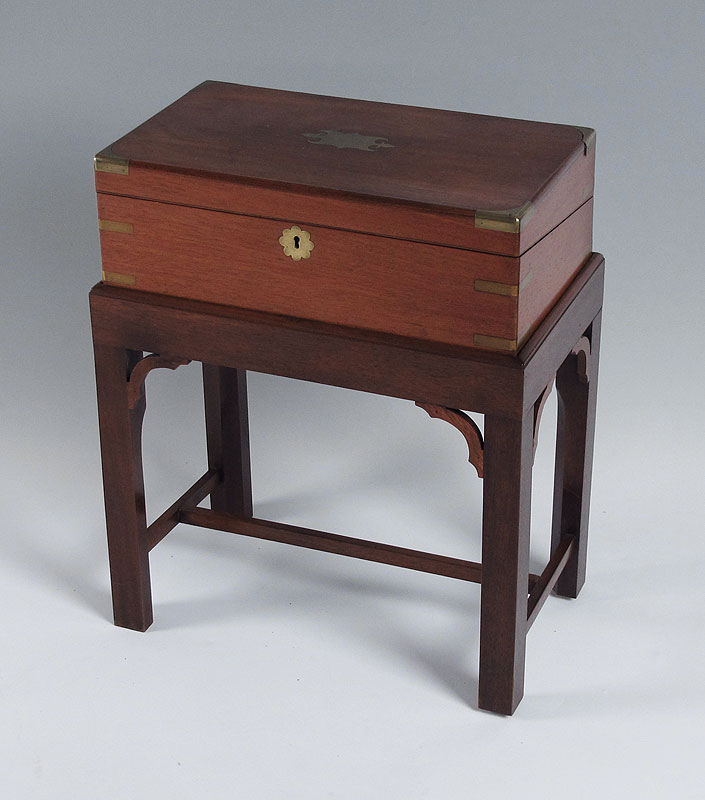 19th C. LAP OR TRAVEL DESK: Compartmented