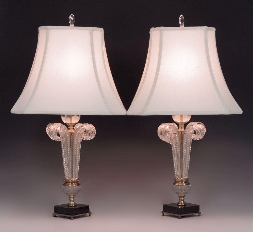 PAIR ART DECO REGENCY STYLE VENETIAN 14700c