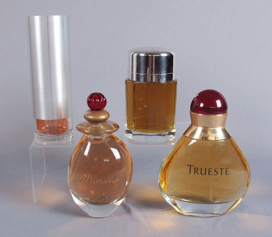 4 PERFUME FACTICE BOTTLES Tiffany 14709f