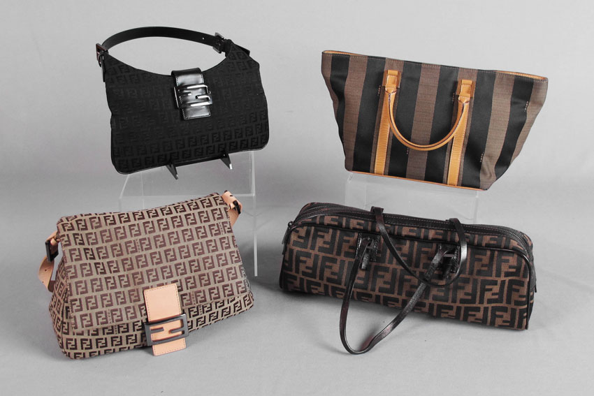 GROUP OF 4 FENDI PURSES: 1) Fendi