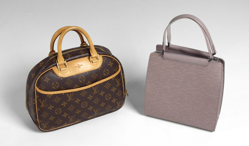 2 LOUIS VUITTON PURSES: With store