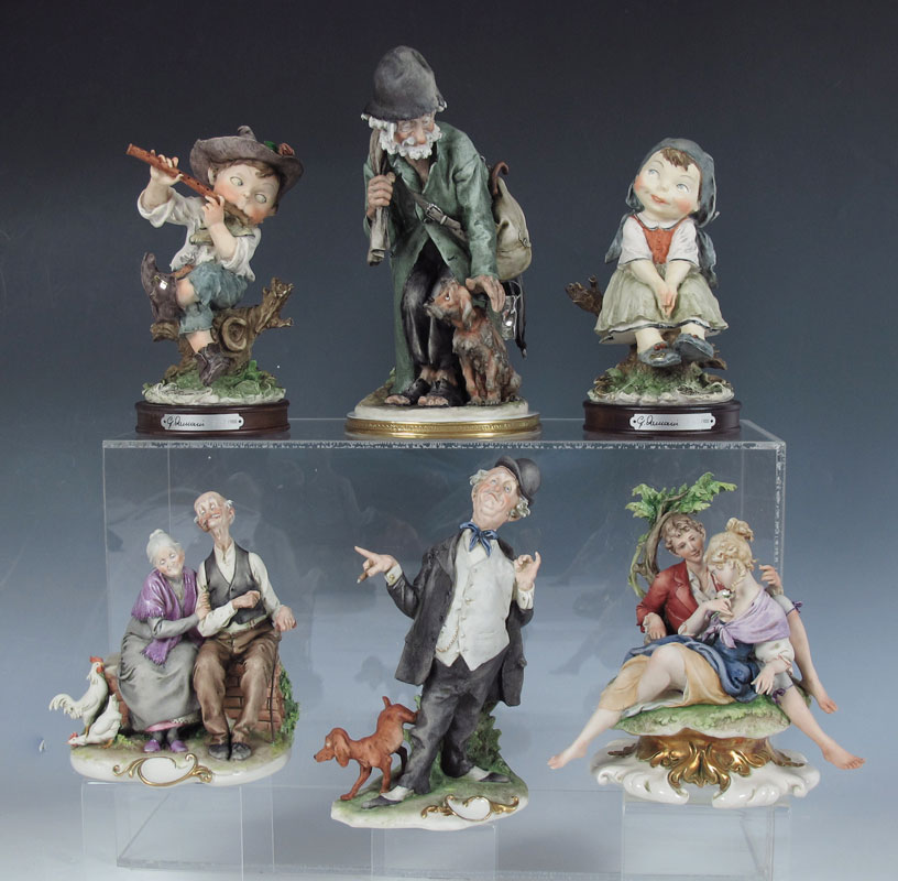 GROUP OF 4 CAPPE ITALIAN PORCELAIN FIGURINES