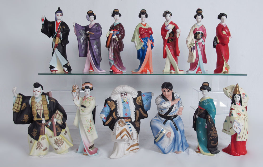 COLLECTION OF FIGURAL SAKE DECANTERS  1470e5