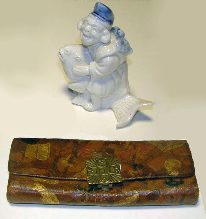 TWO JAPANESE SMALL DECORATIONS including