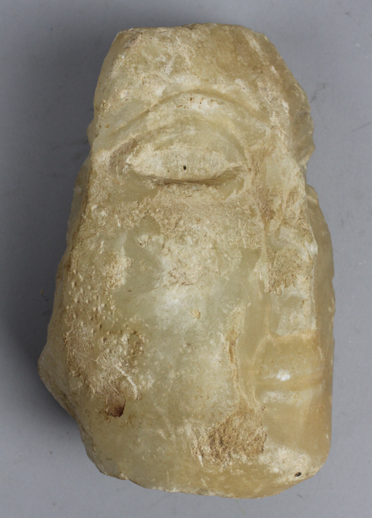 ANTIQUE ALABASTER FACIAL FRAGMENT 147149