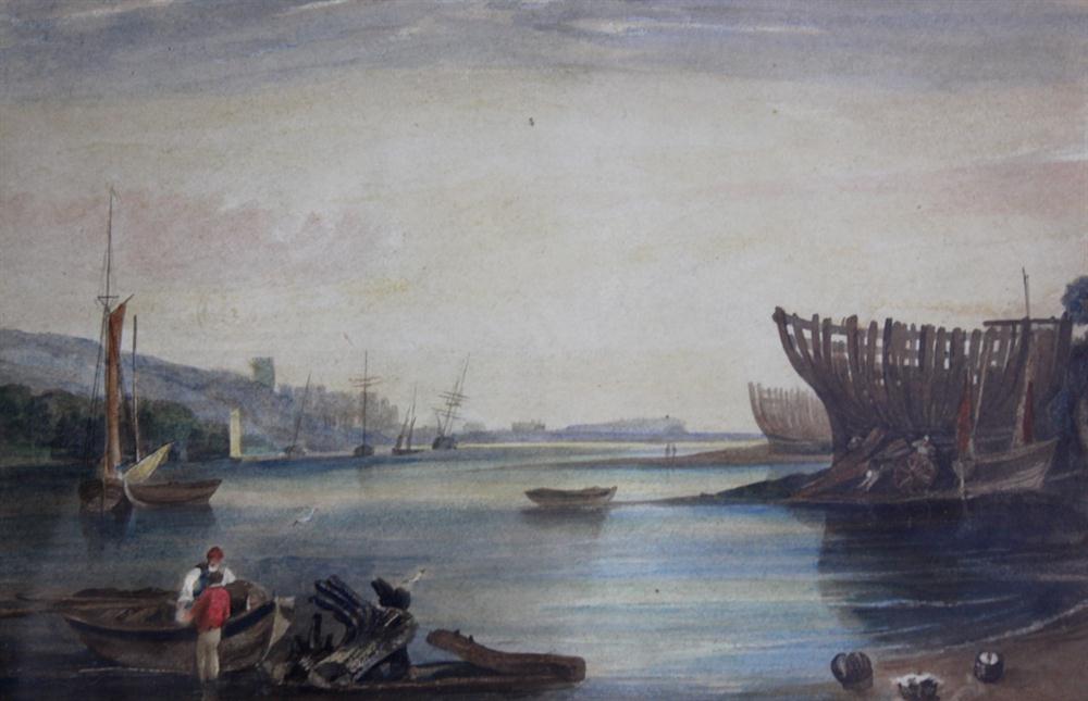 BRITISH SCHOOL (19TH CENTURY) SHIPBUILDING