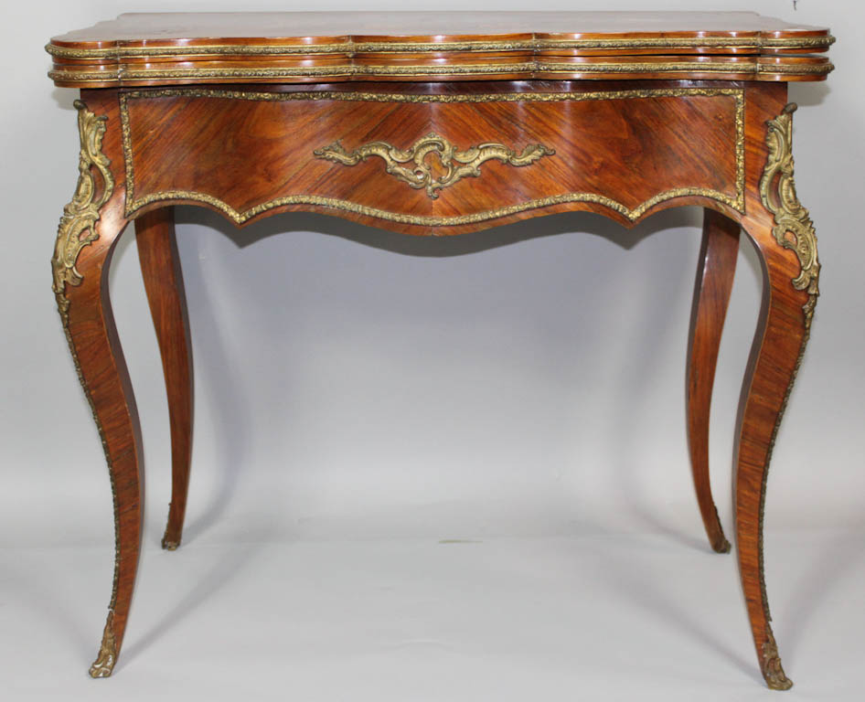 LOUIS XV XVI STYLE MARQUETRY MAHOGANY 147187