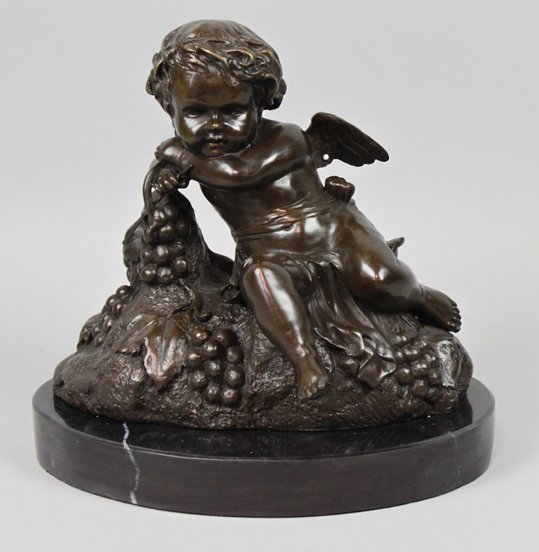 BRONZE FIGURE OF CUPID Signed N  1471a1
