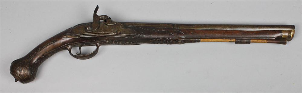 FRENCH FLINTLOCK DUELING PISTOL 1471a6