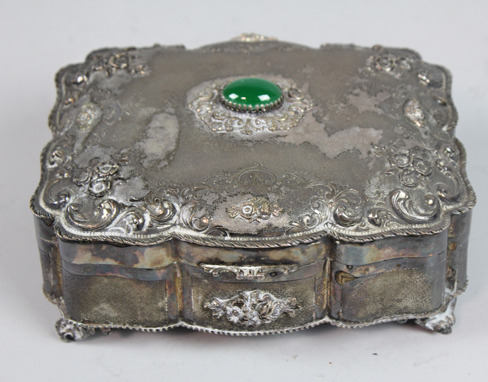 CONTINENTAL SILVER COVERED BOX