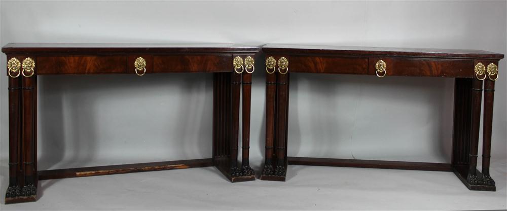 PAIR OF REGENCY STYLE INLAID MAHOGANY 1471c8