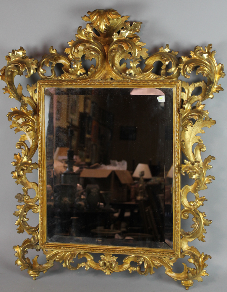 CONTINENTAL GILTWOOD MIRROR 18th