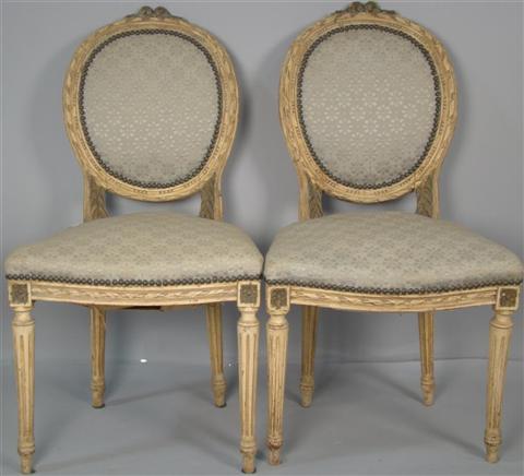 PAIR OF LOUIS XVI STYLE CHAIRS 14512d