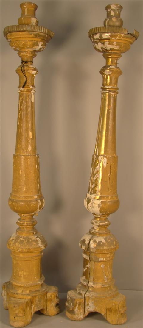 PAIR OF LARGE CONTINTENTAL GILTWOOD