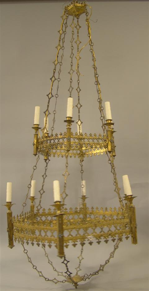 GOTHIC CHANDELIER cast in two tiers 145168