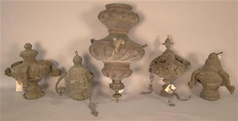 LARGE NEOCLASSICAL BRONZE LAMP