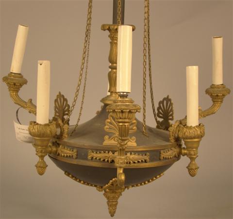 FRENCH DIRECTOIRE FIVE LIGHT CHANDELIER