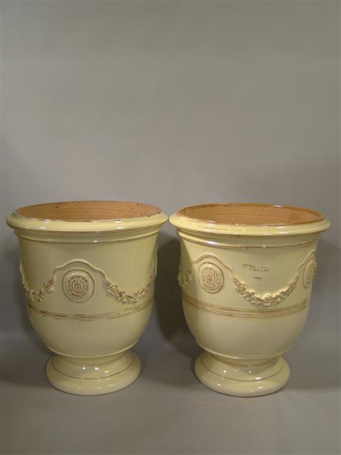 PAIR OF LARGE FRENCH ANDUZE YELLOW 145199