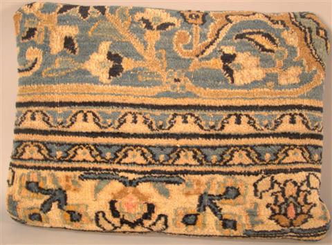 TWO BLUE KILIM PILLOWS AND A BLUE 1451bc
