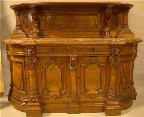 AMERICAN MARBLE TOP WALNUT SIDE 145212